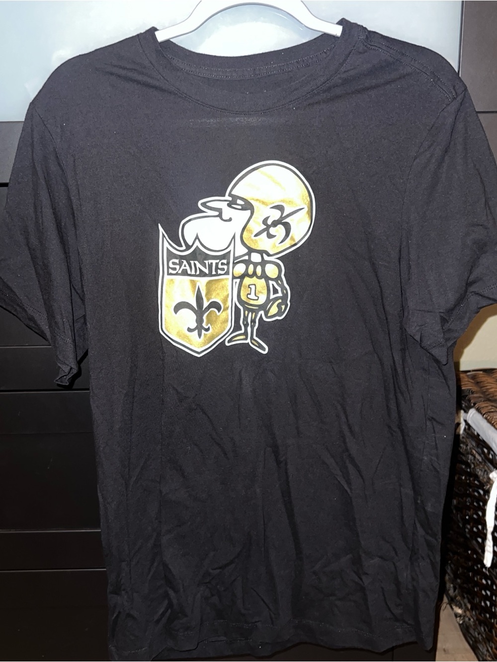Nike Black Tee with Silver Logo